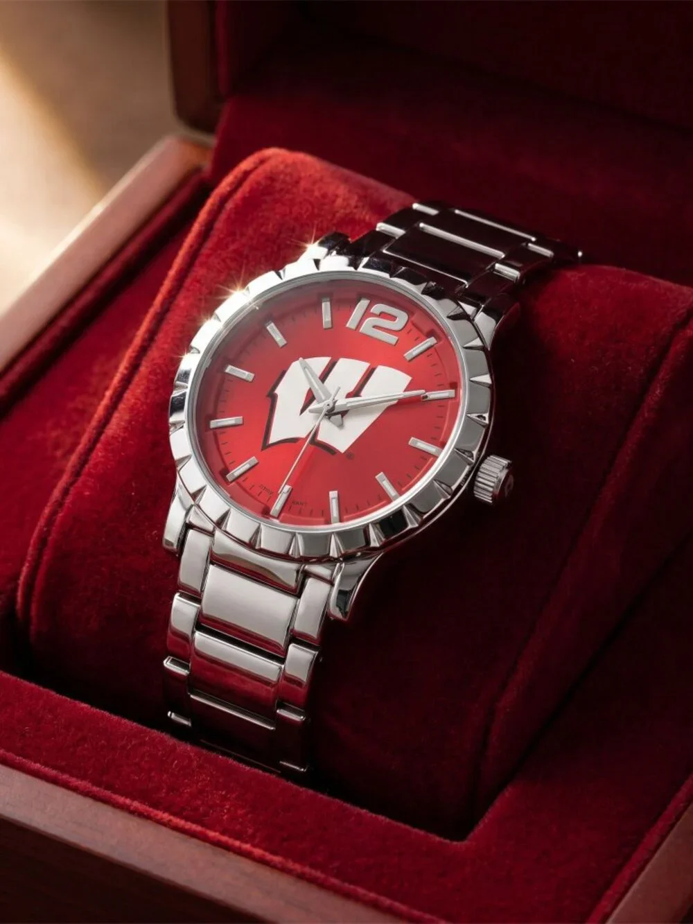 Wisconsin Badgers Collegiate Steel Watch